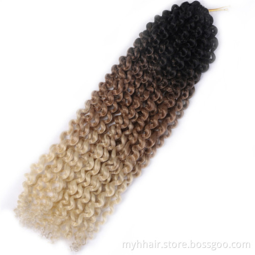 afro kinky marley 22 strands/pcs 18 inch Curly Braid 70g/pack Crochet Braid Hair Synthetic Ombre Braiding Hair Extentions